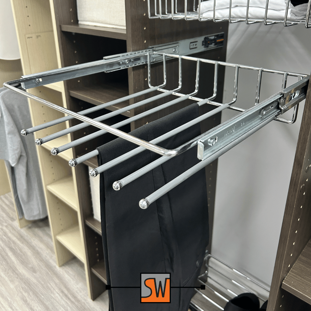 Pull out trouser rack wardrobes